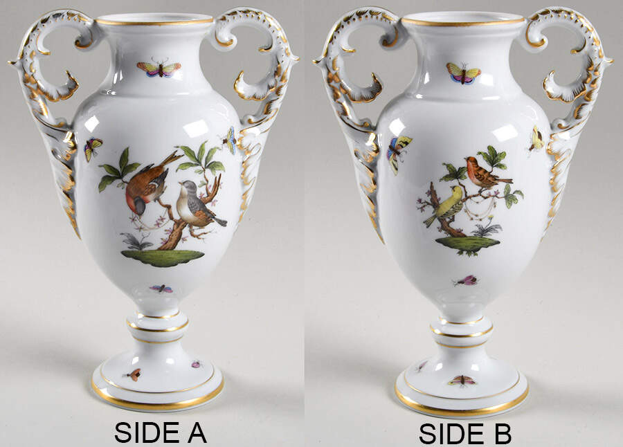 Rothschild Bird (RO) 10" Footed Urn No Lid by Herend-1