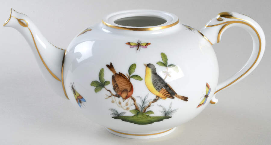 Rothschild Bird (RO) Mini Teapot No Lid by Herend-1