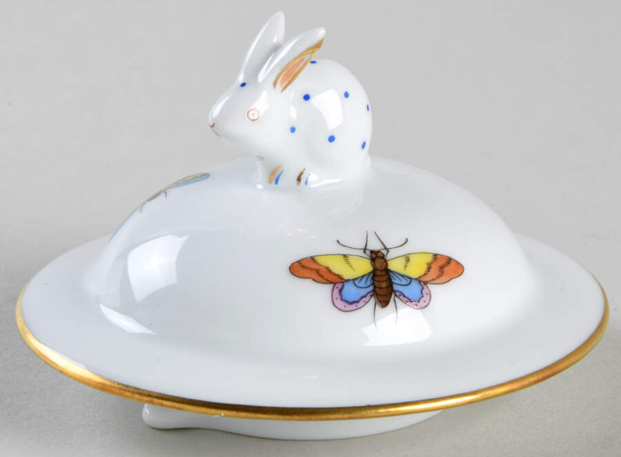 Rothschild Bird (RO) Lid for Mini Teapot by Herend-1