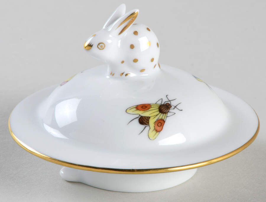 Rothschild Bird (RO) Lid for Individual Coffee Pot by Herend-1