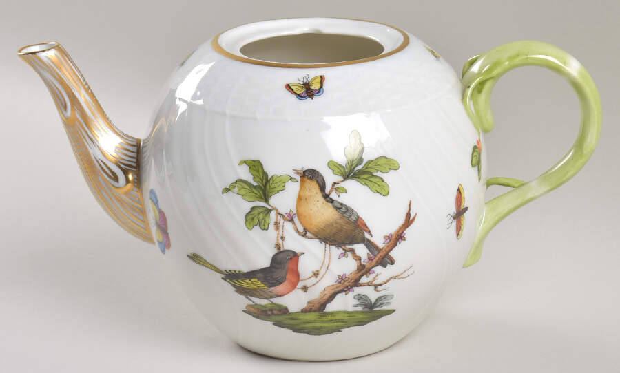Rothschild Bird (RO) Teapot No Lid by Herend-1