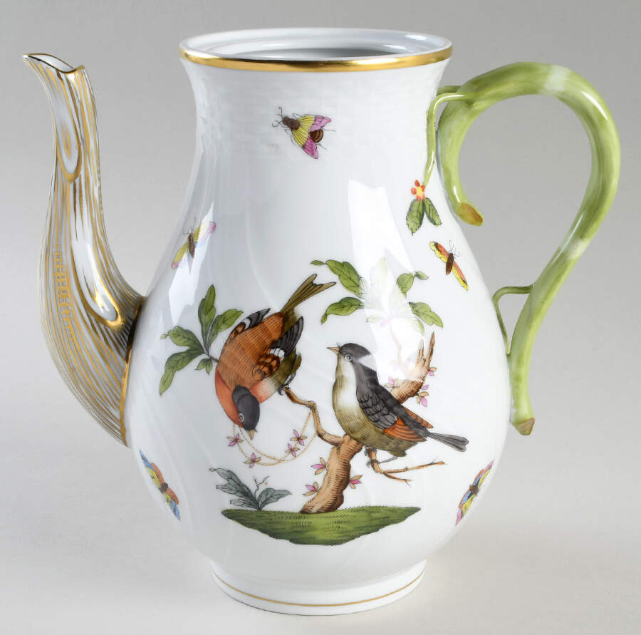 Rothschild Bird (RO) Coffee Pot No Lid by Herend-1