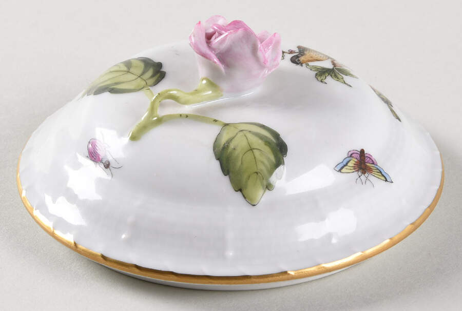Rothschild Bird (RO) Lid for Patty Pan by Herend-1