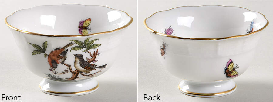 Rothschild Bird (RO) Individual Open Sugar Bowl by Herend-1