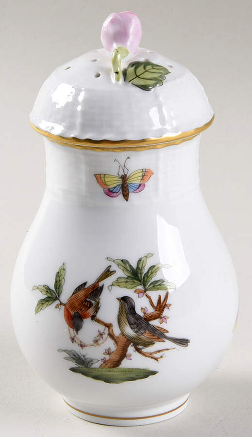 Rothschild Bird (RO) Sugar Shaker & Lid by Herend-1