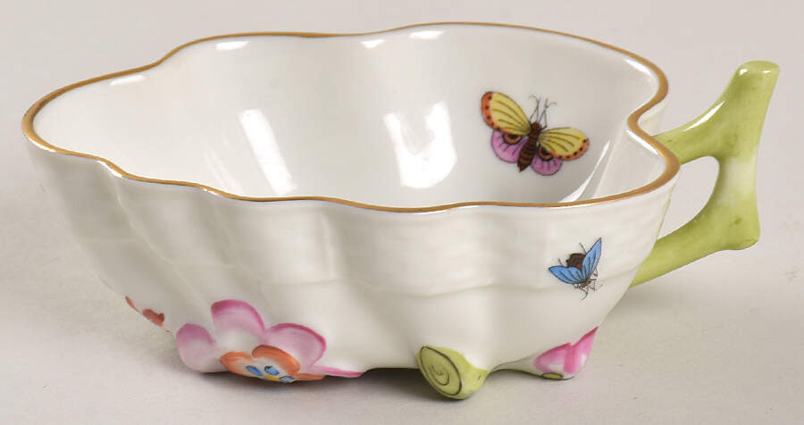 Rothschild Bird (RO) 4" Leaf Dish by Herend-1