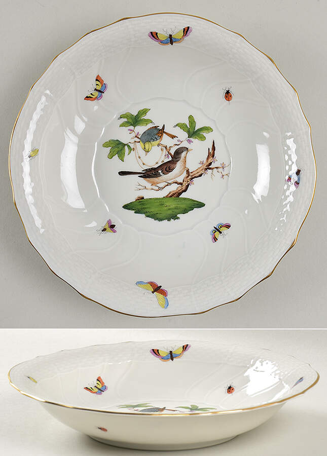 Rothschild Bird (RO) Coupe Soup Bowl by Herend-1