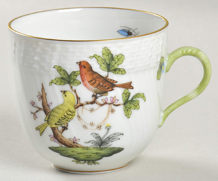 Rothschild Bird (RO) Flat Demitasse Cup by Herend-1