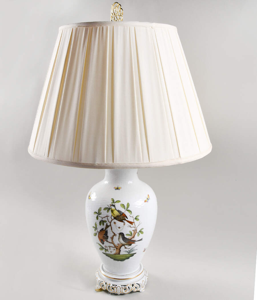 Rothschild Bird (RO) 27" Electric Lamp & Shade by Herend-1