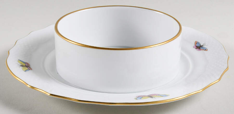 Rothschild Bird (RO) Round Cheese Dish No Lid by Herend-1