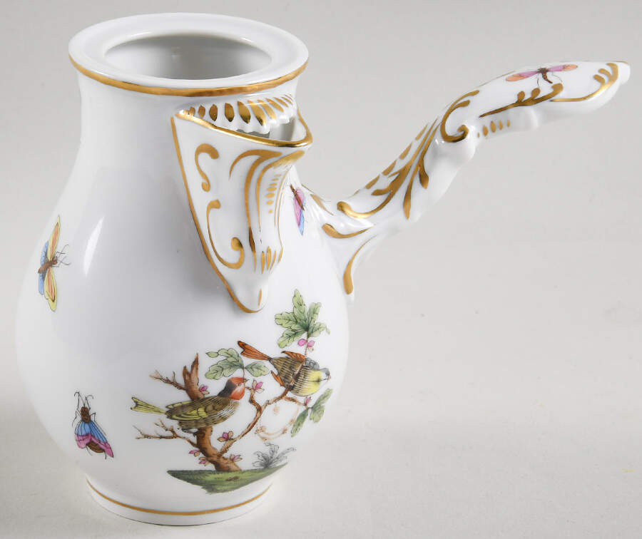 Rothschild Bird (RO) Chocolate Pot No Lid by Herend-1