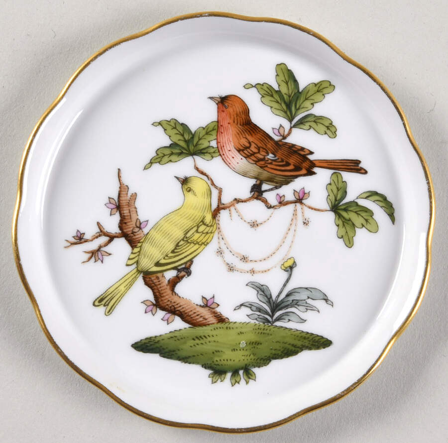Rothschild Bird (RO) Coaster by Herend-1