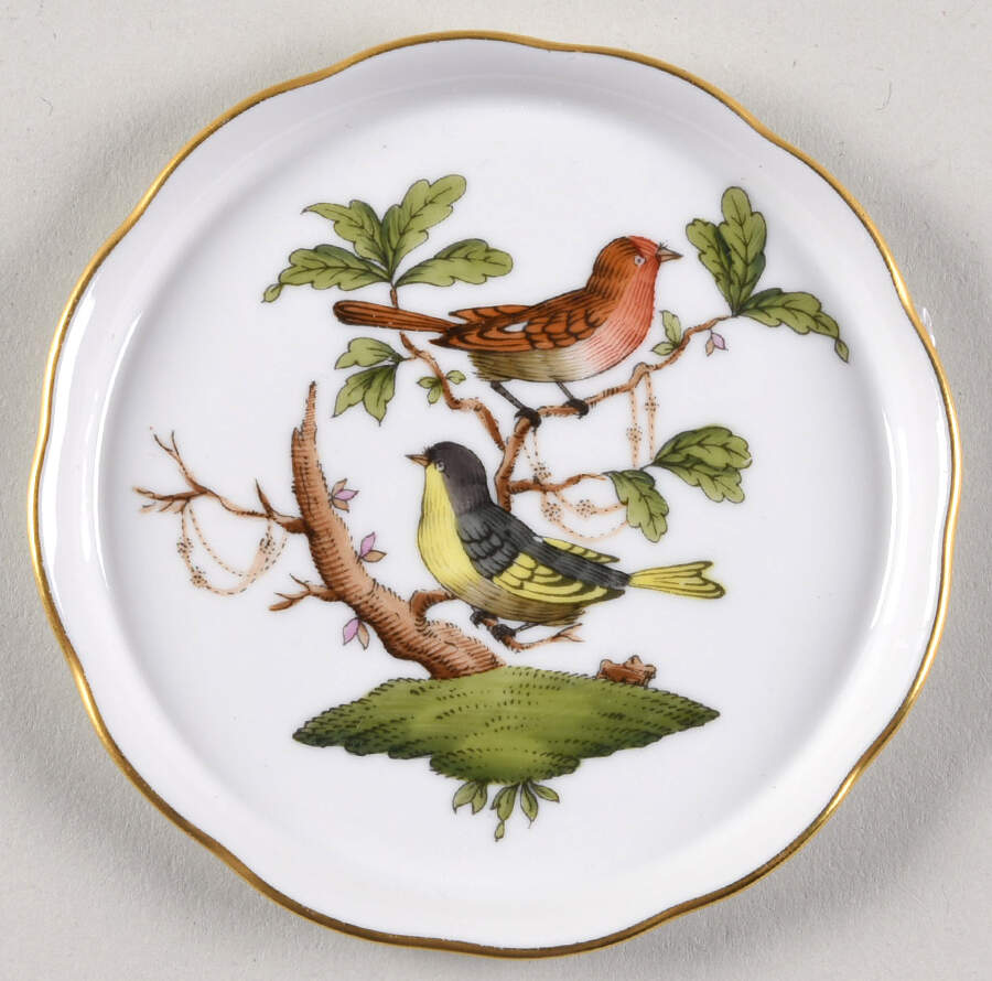 Rothschild Bird (RO) Coaster by Herend-1