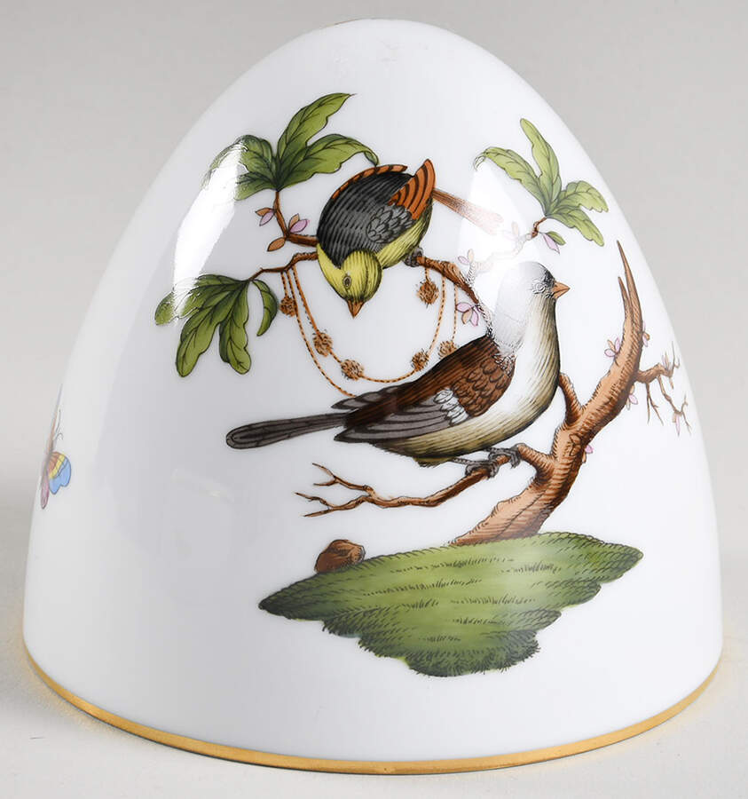 Rothschild Bird (RO) Lid for Egg Box by Herend-1