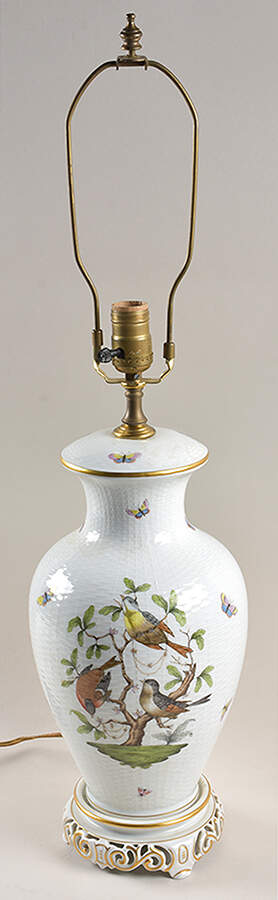 Rothschild Bird (RO) 27" Electric Lamp No Shade by Herend-1