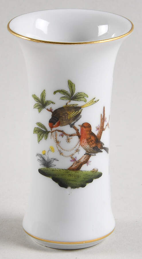 Rothschild Bird (RO) 3" Mini Bud Vase by Herend-1