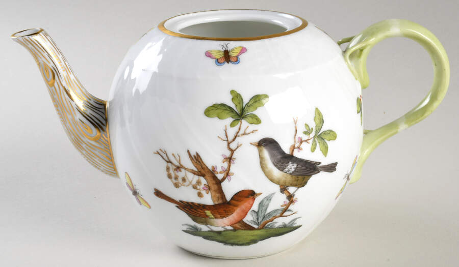 Rothschild Bird (RO) Teapot No Lid by Herend-1