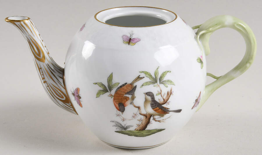 Rothschild Bird (RO) Individual Teapot No Lid by Herend-1