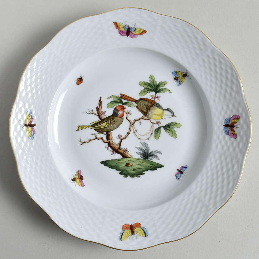 Rothschild Bird (RO) Dessert/Pie Plate by Herend-1