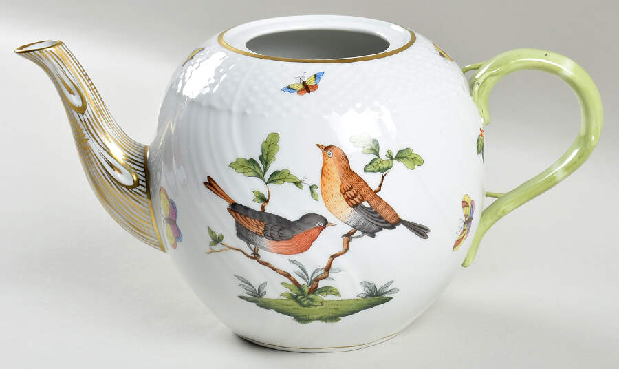 Rothschild Bird (RO) Teapot No Lid by Herend-1