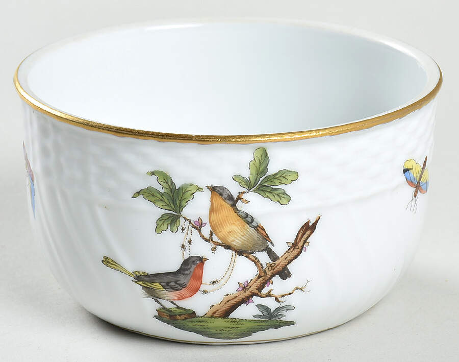 Rothschild Bird (RO) Sugar Bowl No Lid by Herend-1