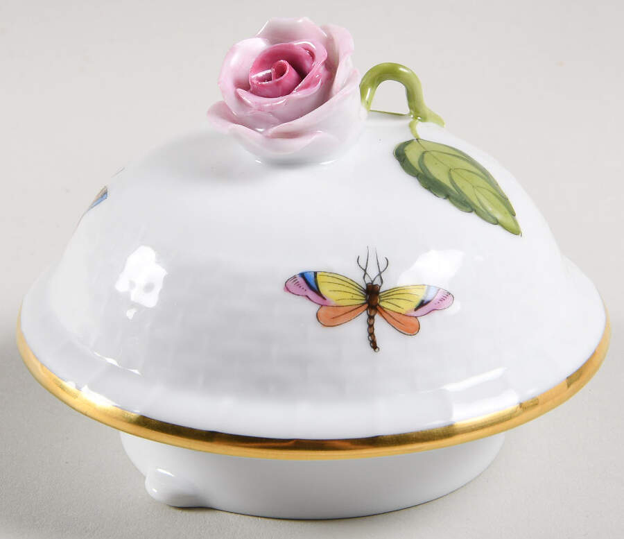 Rothschild Bird (RO) Lid for Coffee Pot by Herend-1