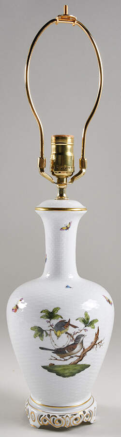 Rothschild Bird (RO) 22" Electric Lamp No Shade by Herend-1