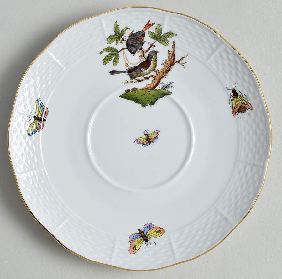 Rothschild Bird (RO) Saucer for Cream Soup Bowl by Herend-1