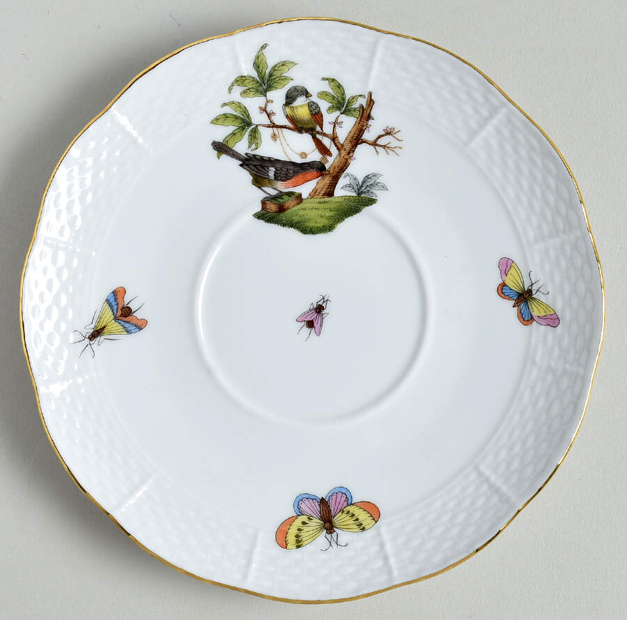 Rothschild Bird (RO) Saucer for Cream Soup Bowl by Herend-1
