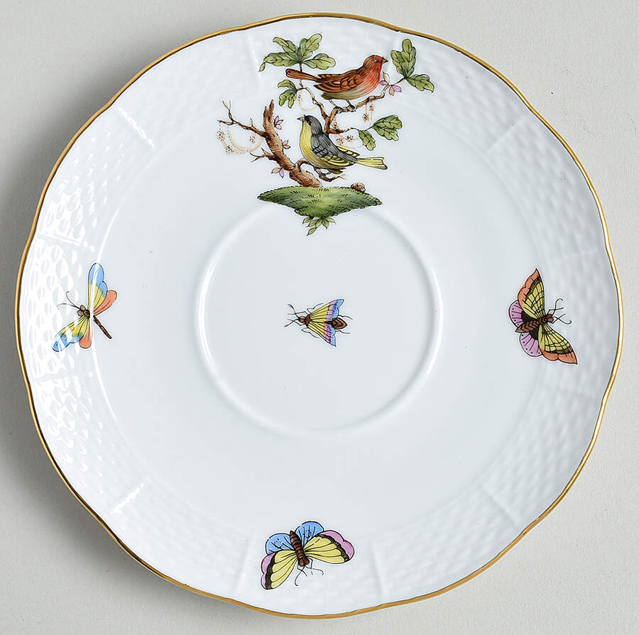 Rothschild Bird (RO) Saucer for Cream Soup Bowl by Herend-1