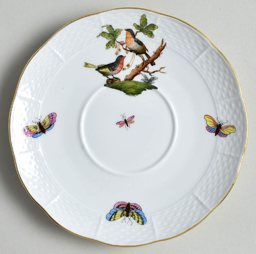 Rothschild Bird (RO) Saucer for Cream Soup Bowl by Herend-1