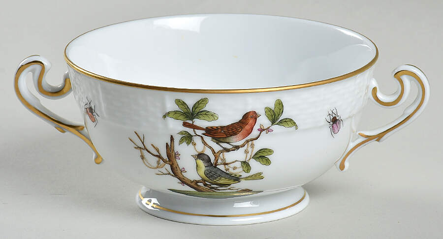 Rothschild Bird (RO) Cream Soup Bowl by Herend-1