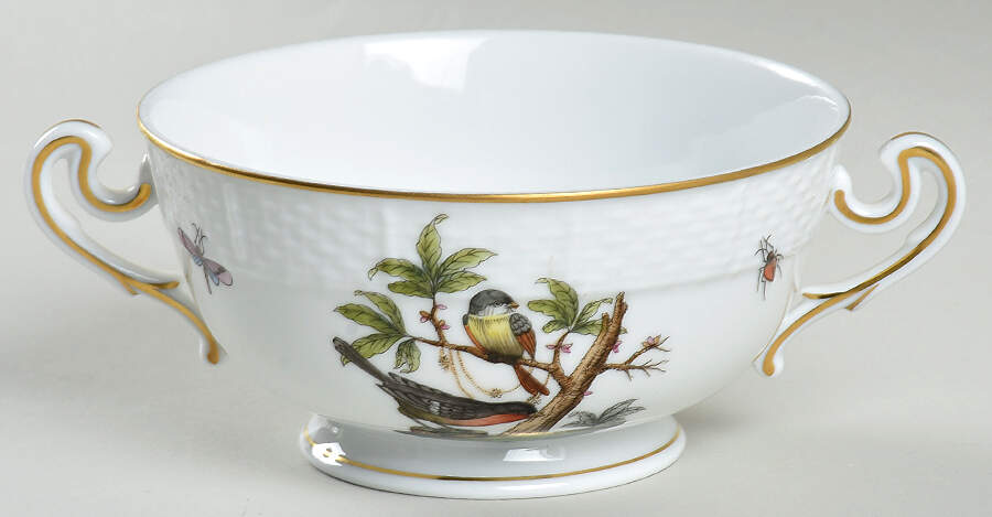 Rothschild Bird (RO) Cream Soup Bowl by Herend-1