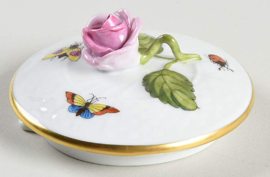 Rothschild Bird (RO) Lid for Teapot by Herend-1