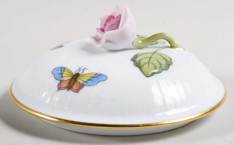 Rothschild Bird (RO) Lid for Sugar Bowl by Herend-1