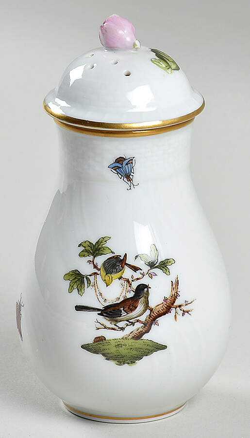 Rothschild Bird (RO) Sugar Shaker & Lid by Herend-1