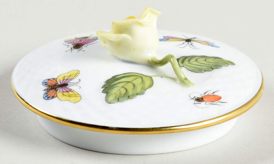 Rothschild Bird (RO) Lid for Teapot by Herend-1