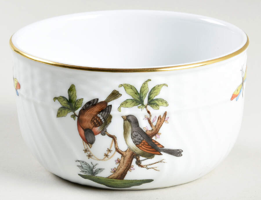Rothschild Bird (RO) Sugar Bowl No Lid by Herend-1