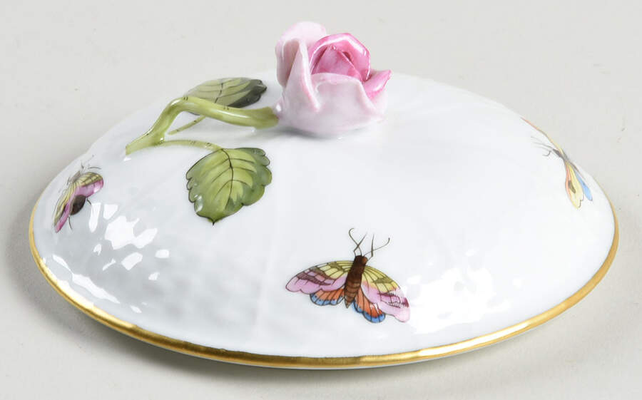 Rothschild Bird (RO) Lid for Sugar Bowl by Herend-1
