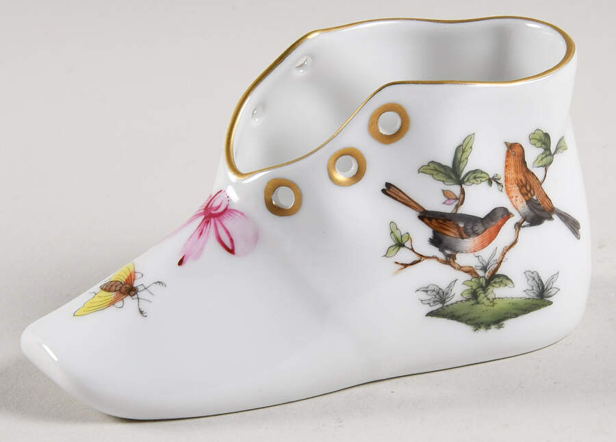 Rothschild Bird (RO) Baby Shoe by Herend-1