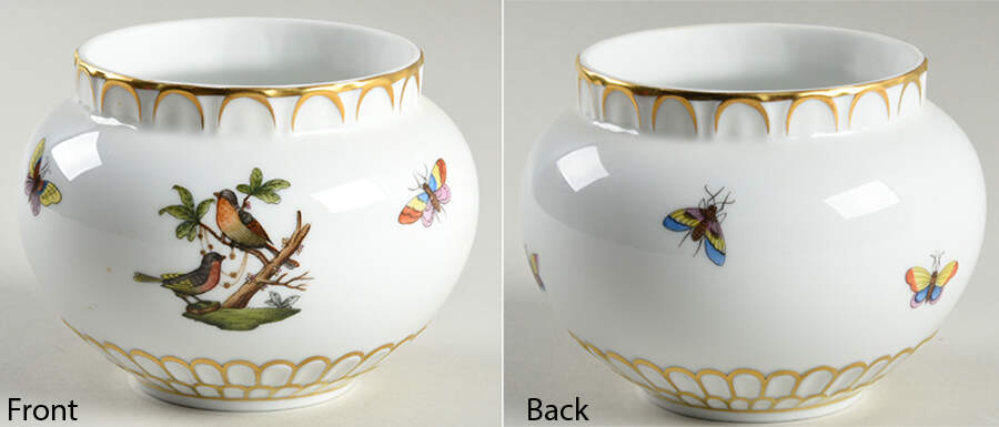 Rothschild Bird (RO) Small Candy Box No Lid by Herend-1