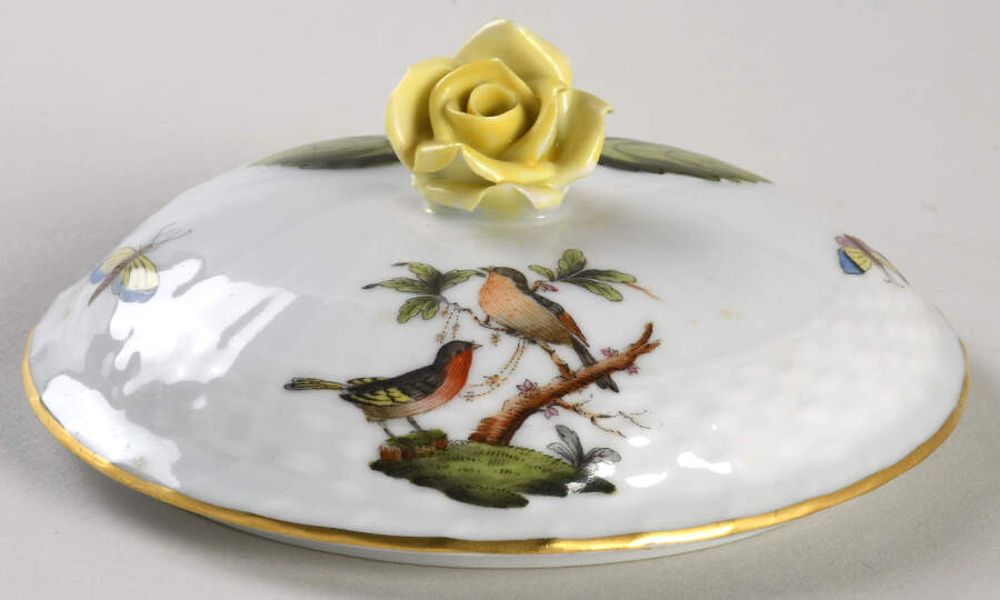 Rothschild Bird (RO) Lid for Sugal Bowl by Herend-1