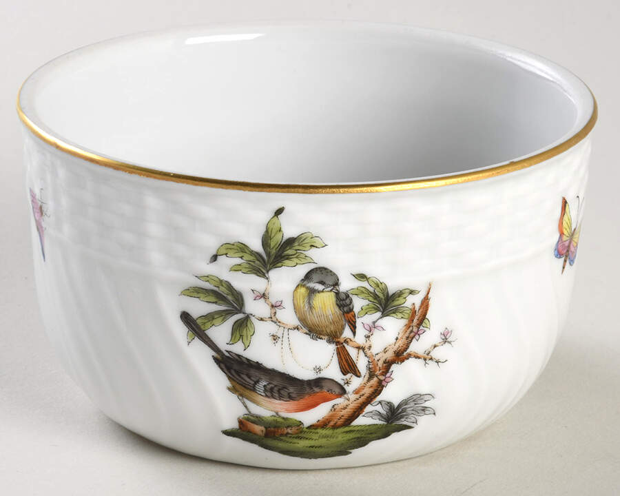 Rothschild Bird (RO) Sugar Bowl No Lid by Herend-1