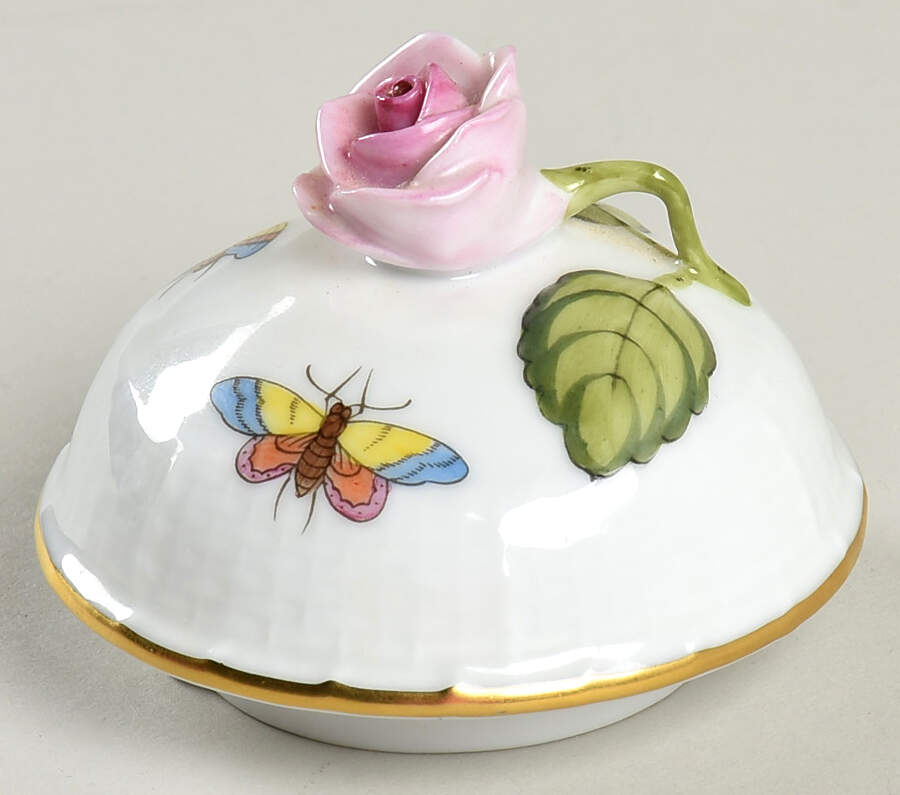 Rothschild Bird (RO) Lid for Small Coffee Pot by Herend-1