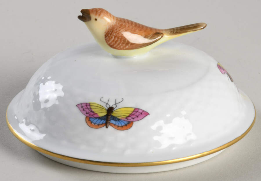 Rothschild Bird (RO) Lid for Mini Sugar Bowl by Herend-1