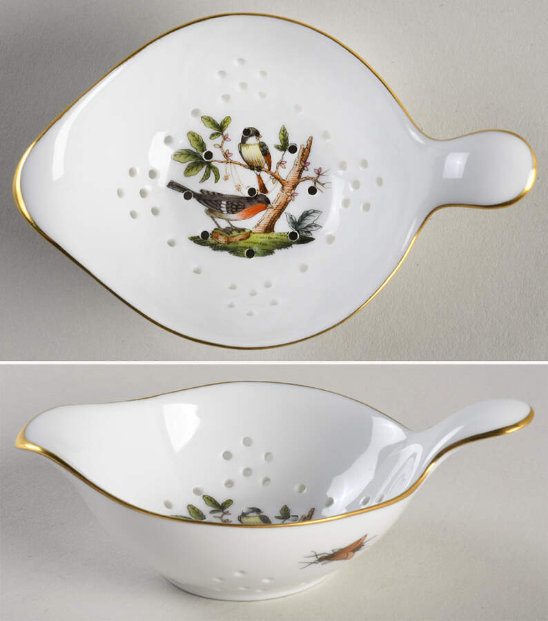 Rothschild Bird (RO) Tea Strainer No Bowl by Herend-1