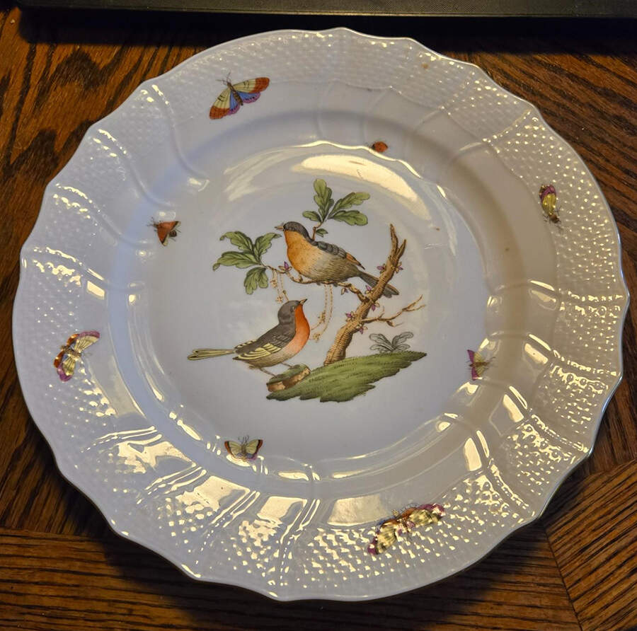 Rothschild Bird (RO) Dinner Plate by Herend-1