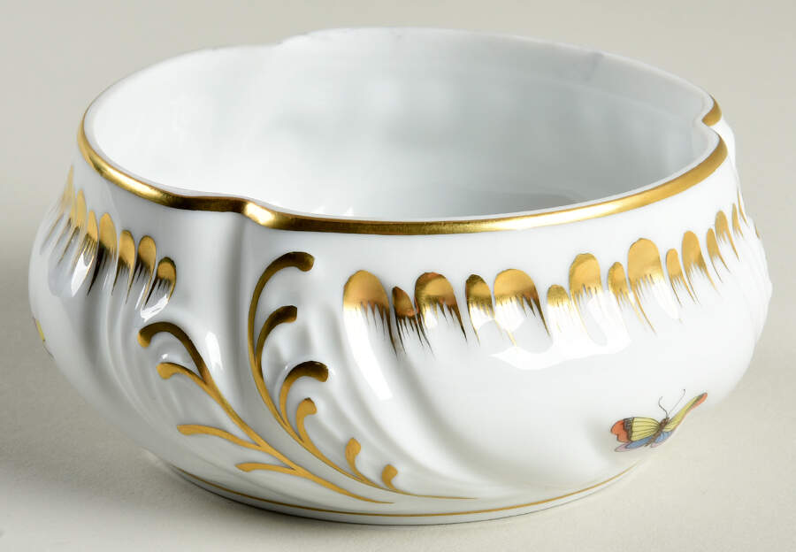 Rothschild Bird (RO) 5" Embossed Bon Bon No Lid by Herend-1