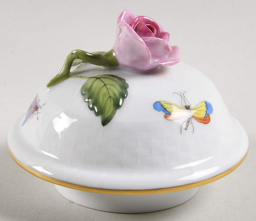 Rothschild Bird (RO) Lid for Coffee Pot by Herend-1