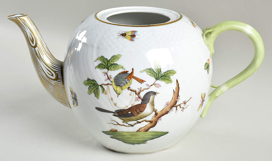 Rothschild Bird (RO) Teapot No Lid by Herend-1